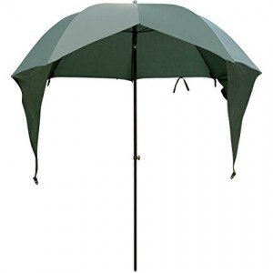 vidaXL Parapluie Portable de pêche Parapluie pour pêcheur Vert foncé 300x240 cm