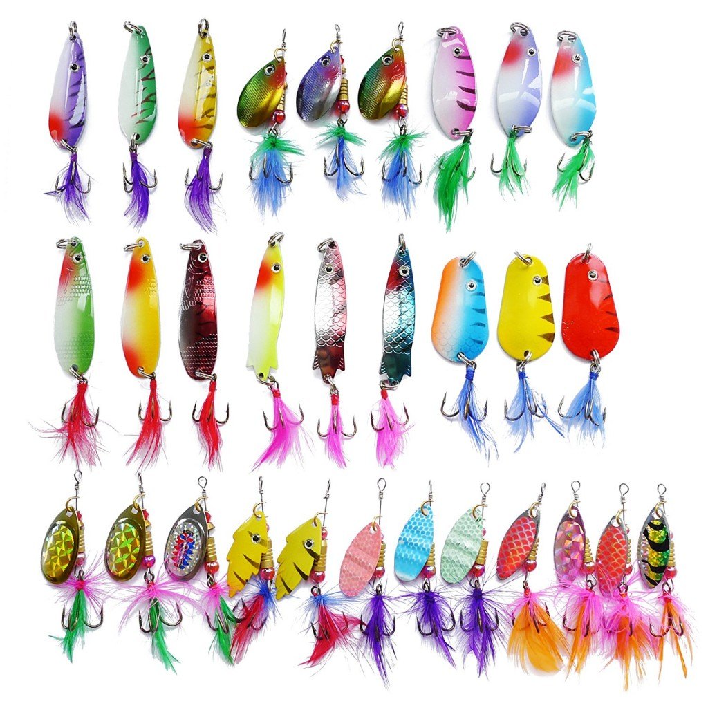 Lot de 5 Cuillère pêche - Sport & Plein air